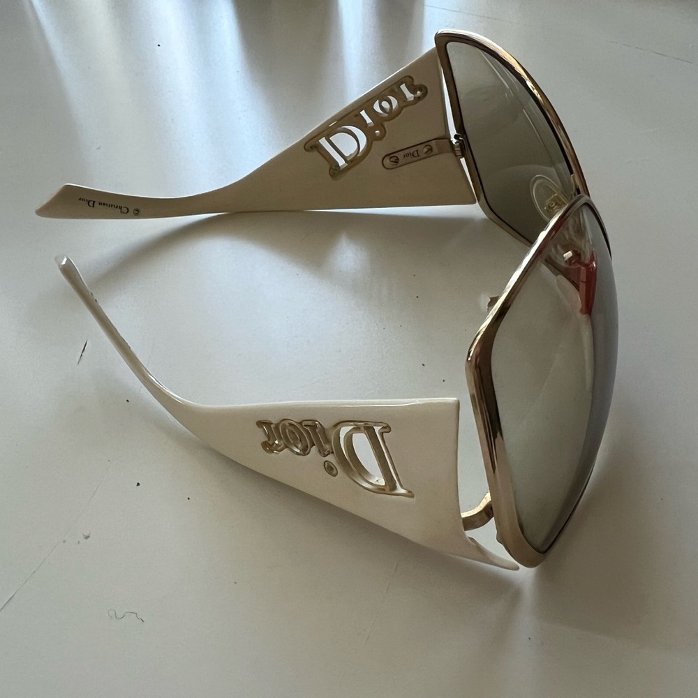 Dior Ivory and Gold Women's Sunglasses